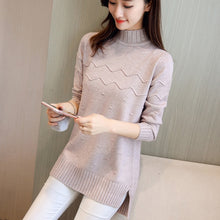 Load image into Gallery viewer, 2019 Women Sweater long style Pullovers Hot Cashmere Sweater Women Winter turtleneck sweater thickening slim pullover sweater
