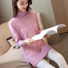 Load image into Gallery viewer, 2019 Women Sweater long style Pullovers Hot Cashmere Sweater Women Winter turtleneck sweater thickening slim pullover sweater